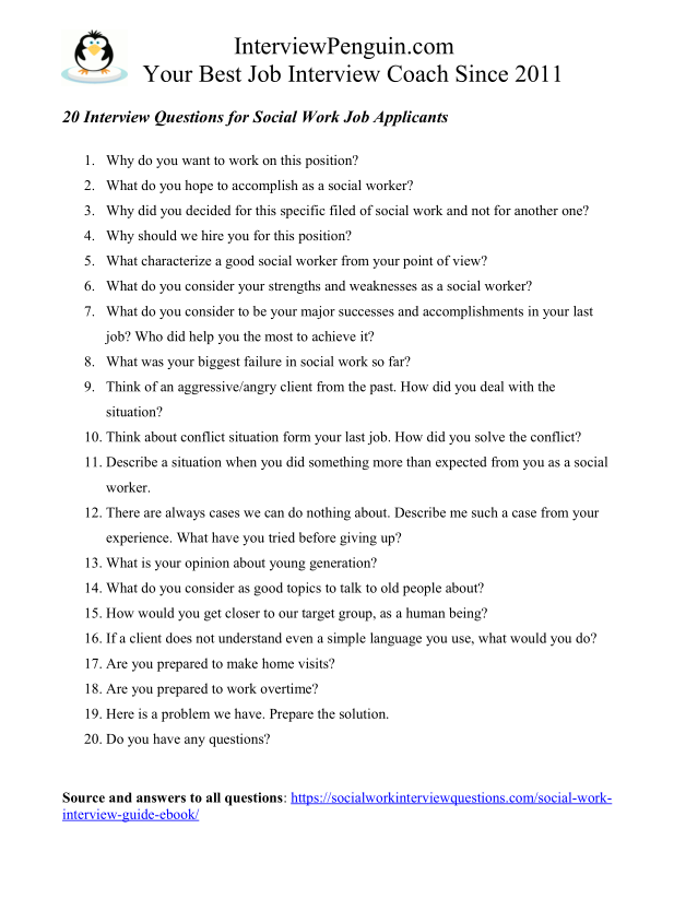 case study interview questions for social workers
