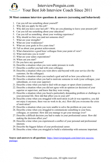 essay interview questions and answers