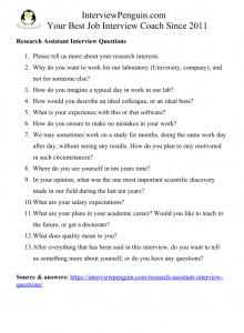 Top 18 Research Assistant Interview Questions & Answers